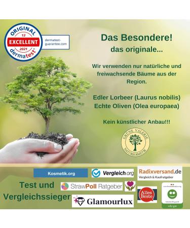 Green Valerie Original Aleppo Soap Set - 2 x 200g (400g+) | 20% Laurel Oil 80% Olive Oil | 6 Years Matured | Natural Handicraft Soap | Dermatest Excellent Rating | Best for Hair & Skin Care - Buy Online on GoSupps.com