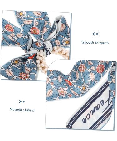 minkissy Floral Headband Hair Ribbons Satin Ribbon Bow Hair Rope Girl Bows for Hair Blue Scrunchie Retro Hair Rope Hair Accessories Hair Tie Retro Hair Tie Miss Fabric Holder Flowers - Buy Online on GoSupps.com