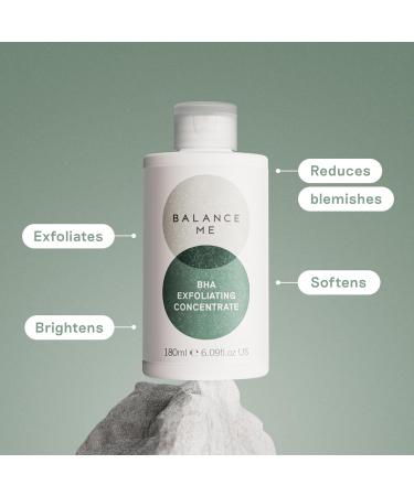 Balance Me BHA Exfoliating Concentrate With Salicylic Acid Exfoliates Fights Blackheads & Breakouts For All Skin Types Vegan & Cruelty Free Made In UK 180 ml - Buy Online on GoSupps.com