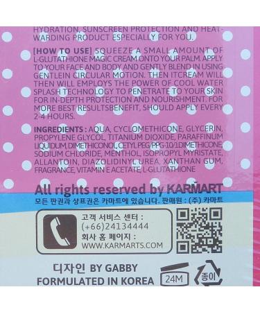 Cathy Doll L-Glutathione Magic Cream SPF 50 Whitening Sunscreen 138ml - Buy Online on GoSupps.com