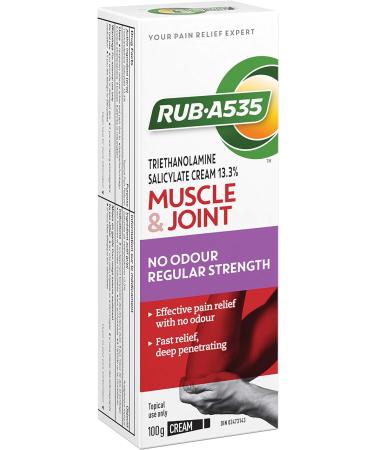 RUB A535 No Odour Cream - Relief for Arthritic, Muscle, Joint & Back Pain - 100g Tube - Buy Online on GoSupps.com