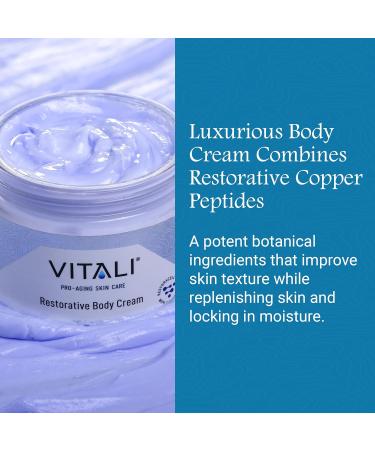 Vitali Restorative Body Cream with Copper Peptides - Anti-Aging Moisturizer for Hydration & Wrinkle Protection - 1.69 fl. oz - Buy Online on GoSupps.com