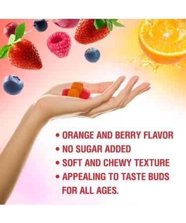 BionerLab Calcium Magnesium Zinc Gummies with Vitamin D3 & K2 - High Potency Enhanced Absorption - Orange and Berry Flavored 60 Count (Pack of 2) - Buy Online on GoSupps.com