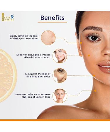 Fair and White Exclusive Brightening Gel Cream 30ml - Fade Dark Spots with Vitamin C - Deeply Moisturizing Formula with Glycerin & Castor Oil - Buy Online on GoSupps.com