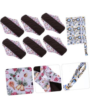 6pcs Reusable Menstrual Pads - Washable Aunt Towel Pad for Heavy Flow - Cotton Panty Liner for Women - Reusable Napkin for Periods - Buy Online on GoSupps.com