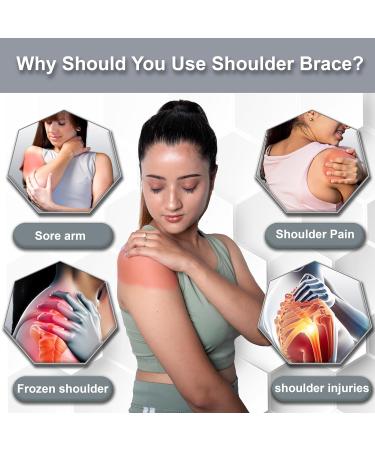Buy Toilet Shoulder Support Bandage | Youth Shoulder Stabilizer & Compression Bandage for Rotator Cuff Surgery - Size 3 (36-40) | International Shipping Available - Buy Online on GoSupps.com