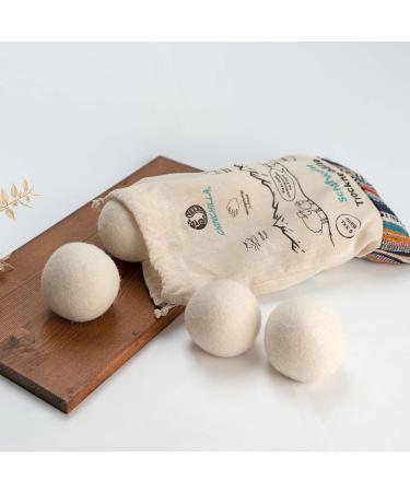 Chinchilla Wool Dryer Balls | Handmade in Nepal | Sustainable Plastic-Free Tumble Dryer Balls for Fluffy Laundry - Buy Online on GoSupps.com