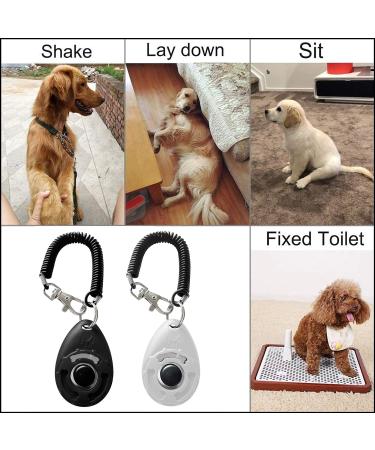 IRYNA Dog Clicker 2 Pack Clickers for Dog Training Dog Clicker Training with Wrist Strap Puppy Clicker Training Kit Dog Training Clickers Pet Clicker Pet Trainer - Buy Online on GoSupps.com