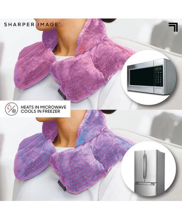 SHARPER IMAGE Herbal Aromatherapy Neck & Shoulder Wrap Pad for Muscle Pain Relief - Lavender & Herb Spa Blend - Father's Day Gift - Buy Online on GoSupps.com