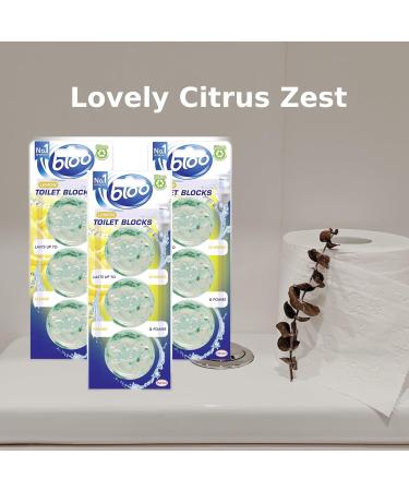 Bloo Toilet Blocks Cistern Cleaner - Triple Cistern Blocks Citrus Scent Long Lasting Toilet Tablets & Limescale Remover Foaming Toilet Cistern Block Flush Cleaner & Freshnener 3 pk + Cheeroo Magnet 3 count (Pack of 3) - Buy Online on GoSupps.com
