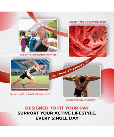 L-Citrulline Supplement Capsules Enriched with L-Arginine, Taurine, Creatine, Tongkat Ali, Fadogia Agrestis | Ultra Nitric Oxide Booster for Muscle Endurance, Stamina & Recovery | 180 Capsules 180 count (pack of 1) - Buy Online on GoSupps.com