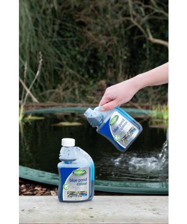 Blagdon Blue Pond Water Colour 250ml - Reduces Algae Growth & Protects Fish from Predators - Treats 31,000 Litres - Buy Online on GoSupps.com