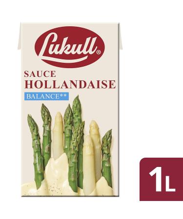 Lukull Hollandaise Sauce Balance 1L (15% Fat) | Creamy & Delicate Flavor | Perfect for Gourmet Dishes | International Shipping Available - Buy Online on GoSupps.com