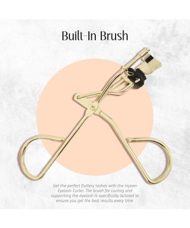 Stainless Steel Eyelash Curler - Precision Lash Curler for Flawless Lashes & Eye Beauty | Professional Gold Design - Buy Online on GoSupps.com