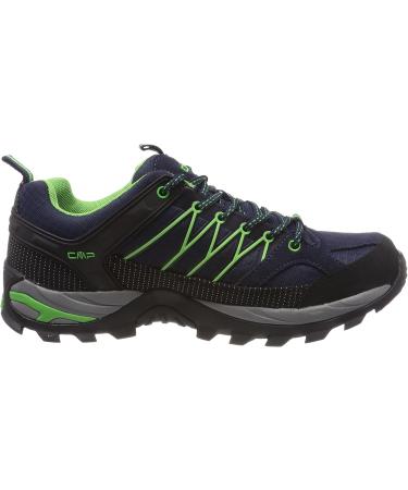 CMP Rigel Men's Trekking & Hiking Shoes - 46 EU B Blue Gecko | Durable Lightweight Perfect for Outdoor Adventures - Buy Online on GoSupps.com