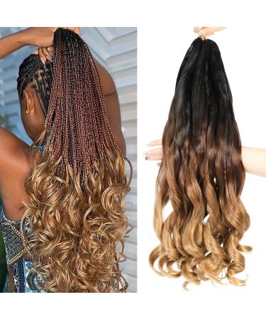 Dt cheryl French curls braiding hair 8 pack pre-stretched french curly braiding hair 24 inch loose wave curly braids hair extensions 75g/pack French curly synthetic hair extensions (1b/30#) 1b/30/27# 24 inch - Buy Online on GoSupps.com