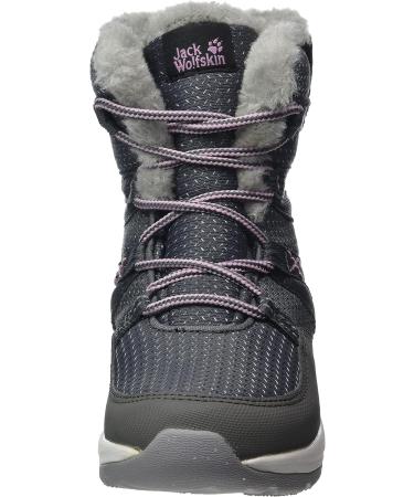 Jack Wolfskin Unisex-Child Polar Wolf Texapore High K Hiking Boot - Big Kid (8-12 Years) - Size 5 - Pebble Grey/Off-white - Buy Online on GoSupps.com