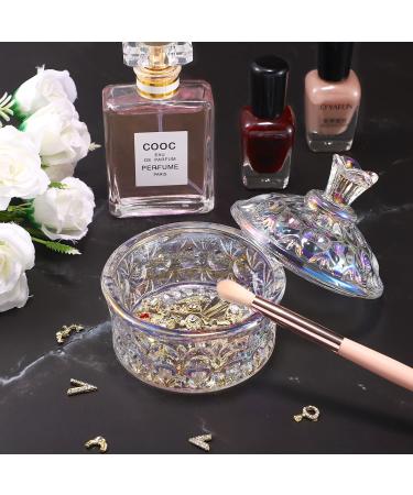 Noverlife Glass Nail Dappen Dish with Lid - Crystal Dappen Bowl for Acrylic Liquid & Powder - Nail Art Glassware for Manicure - Chinese Tent Shaped - Buy Online on GoSupps.com