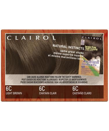 Clairol Natural Instincts 6C Brass Free Light Brown Hair Color - 2 Pack - Best International Shipping - Buy Online on GoSupps.com