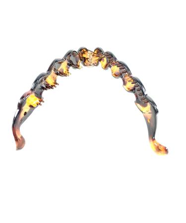 2 Pack Banana Hair Clips - Black & Brown Twisted Hair Combs for Women - Stylish Fish Grip Accessories - Buy Online on GoSupps.com