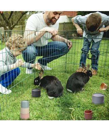 Stacking Cups for Rabbits-BPA-Free Safe Plastic Stacking Toys Rabbit Toys Bunny Toys for Hiding Food and Playtime Fun(8 Pack) - Buy Online on GoSupps.com