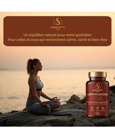 Ashwagandha 25:1 Haute Puissance - Standardis e 5% de Withanolides - Serenity Leaf - Adaptog ne pour le Stress le Calme la Relaxation et le Bien- tre - 120 G lules V g tales - Buy Online on GoSupps.com