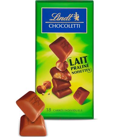 Lindt - Milk Chocolate Hazelnut Praline Squares CHOCOLETTI - Milk Chocolate 100g - Buy Online on GoSupps.com