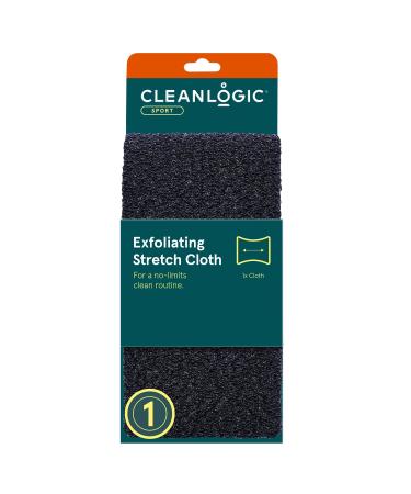 Cleanlogic Men Exfoliating Stretch Wash Cloth Assorted Colors (Pack Of 6)