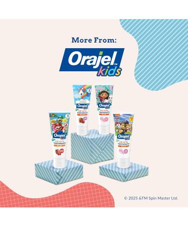 Orajel Kids Paw Patrol Anti-Cavity Fluoride Toothpaste, Natural Fruity Bubble Flavor, 4.2oz (4-Pack) - Buy Online on GoSupps.com