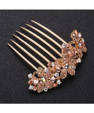 FRCOLOR Bridal Hair Combs Elegant Hairpin Bridal Wedding Hair Combs Flower Hair Clips for Women Crystal Bridal Hair Comb Women Headpiece Rhinestone Headdress Bride Accessories Shine - Buy Online on GoSupps.com