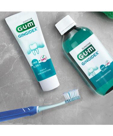 GUM GINGIDEX Maintenance Toothpaste 0.06%|gum care|double antiplaque action|soothes sensitive gums|maintains healthy gum tissue|promotes caries prevention| 2x75 (+1 free sample) - Buy Online on GoSupps.com