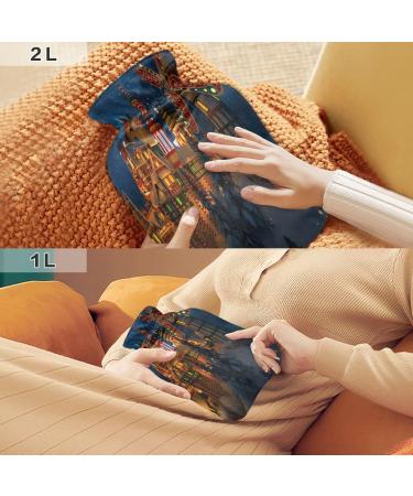 Santa Claus Castle Heat Bottle - 1L Hand & Foot Warmer for Pain Relief | Bed Warmers & Cozy Comfort - Buy Online on GoSupps.com