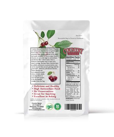 Country Spoon No Sugar Added Dried Sweet Cherries - 1 lb. (Pack of 1) - Buy Online on GoSupps.com