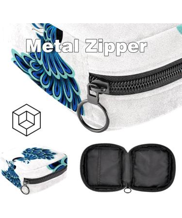 Multicolored Peacock Storage Bags for Women's Bandages & Menstrual Inserts - Portable Tampon & Panty Holder for School & Office - Buy Online on GoSupps.com