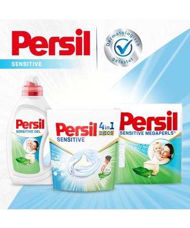 Persil Sensitive 4in1 Discs - 120 Wash Loads | Allergy-Friendly Detergent with Aloe Vera for Babies & Sensitive Skin | International Shipping Available - Buy Online on GoSupps.com