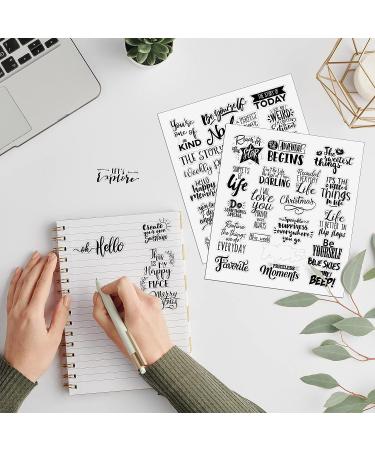 546 Pcs 24 Sheets Vintage Words Stickers for Journaling Nice Words Sentences Stickers Inspirational Scrapbook Stickers Waterproof Aesthetic Stickers for Journaling Water Bottles Laptop (Vivid Style) - Buy Online on GoSupps.com