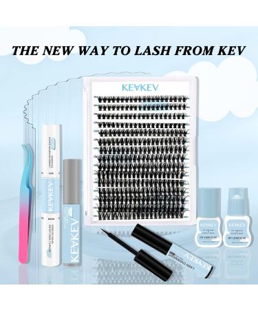 300 Pcs DIY Individual Lash Clusters D-Mix 9-16mm for Dramatic Eyelash Extension Look - Self Application at Home - Volume 50D - Buy Online on GoSupps.com