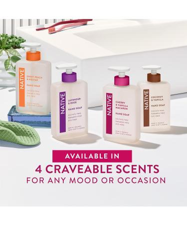 Native Liquid Hand Soap Cherry & Vanilla Macaron Sulfate & Paraben Free Naturally Derived Ingredients 13 oz - Buy Online on GoSupps.com