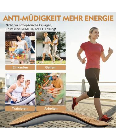 3/4 Length Orthotic Insoles for Plantar Fasciitis | Cushioning Support for Flat Feet | Shoe Inserts for Men & Women - EU Size 35/36 - Buy Online on GoSupps.com