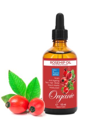 bleu & marine Bretania Pure Mosqueta Rose Oil 15 ml Organic