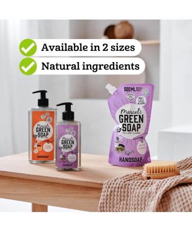 Marcel's Green Soap Lavender & Rosemary Hand Soap 500ml Dispenser - Eco-Friendly, Vegan, Biodegradable - Buy Online on GoSupps.com