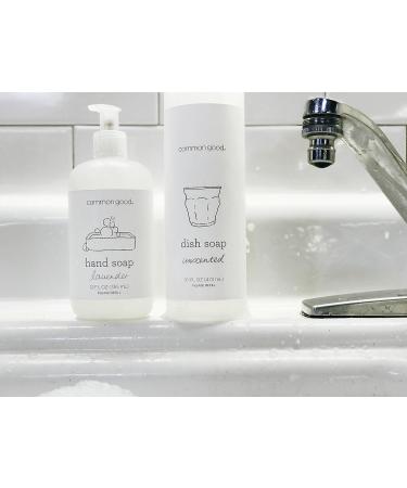 Common Good Plant-Based Hand Soap with Pure Essential Oils - Biodegradable Formula, No Parabens or Sulfates - 12 Fl Oz - White - Buy Online on GoSupps.com