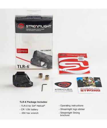 Streamlight 69287 TLR-6 Springfield Armory Hellcat 3-Inch Micro Compact Pistol Light with Red Laser - Black - Buy Online on GoSupps.com