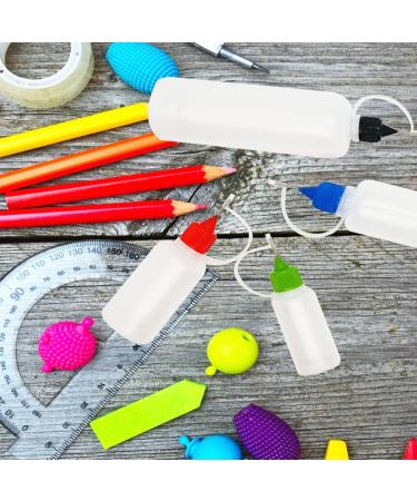 12 Pcs 0.5oz Precision Tip Applicator Bottles | 6 Color Needle Tip Glue Bottles for DIY Paper Quilling | Includes 2 Mini Funnels | Multicolor 15ML 0.5oz - Buy Online on GoSupps.com