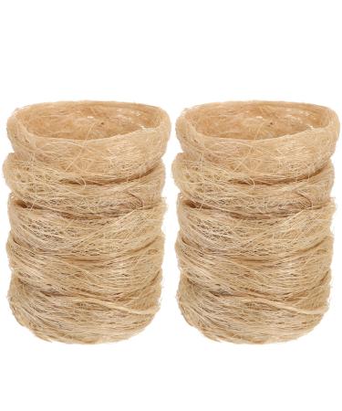 Sosoport 10Pcs Simulation Bird Nest Artificial Bird Nest Bird Houses Garden Nature Art Craft Decoration