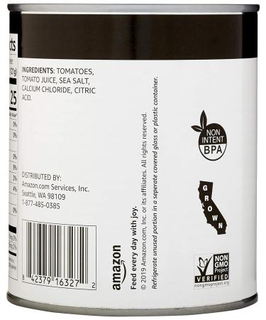 Happy Belly Whole Peeled Tomatoes 28oz - Amazon Brand - Buy Online on GoSupps.com