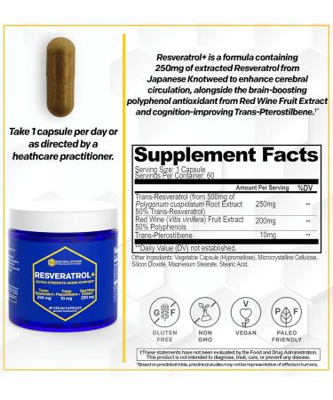 NATURAL STACKS NeuroFuel & Resveratrol+ Supplement Bundle - Supports Focus Memory & Healthy Brain Aging* - 135 Capsules - Buy Online on GoSupps.com
