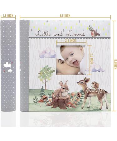 Holoary Baby Photo Album 4x6 - 160 Photos | Woodland Animals Design | Newborn Shower Gift for Baby Boy/Girl & New Parents - Buy Online on GoSupps.com