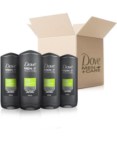 Dove Men+Care Exfoliating Deep Clean and Extra Fresh Body and Face Wash Bundle (400ml x Pack of 8) 400 ml (Pack of 4) Wash + Wash 400 ml pack of 4 - Buy Online on GoSupps.com