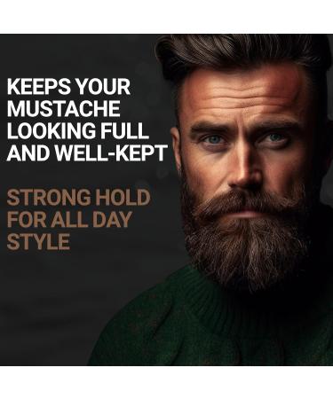 Mustache Wax | Strong Hold & All-Day Style | Beeswax Jojoba Oil & Sea Minerals | The Hunt | Ships Worldwide | 1oz - Buy Online on GoSupps.com